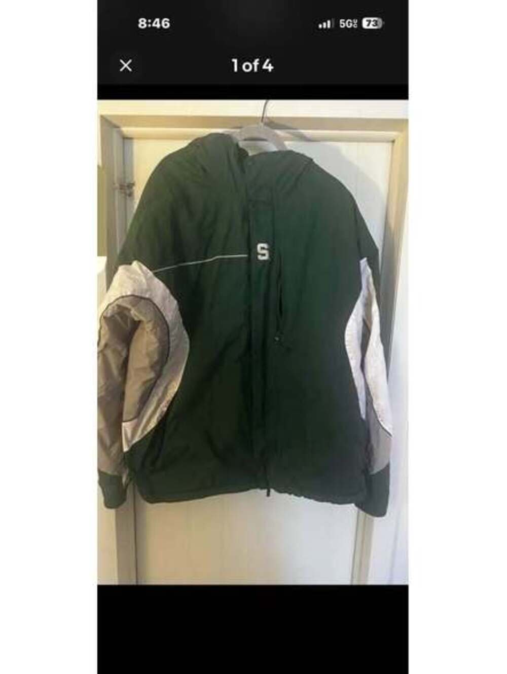 Columbia Michigan State Winter Jacket reversible 2XL